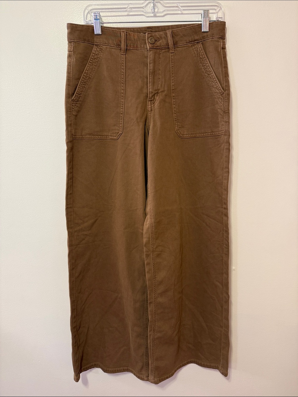 American Eagle Brown Wide Leg Utility Pants Size 6